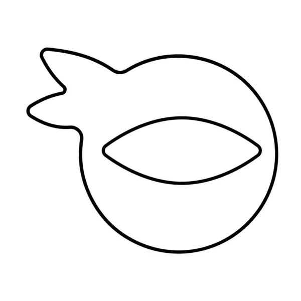Icona Ninja Sfondo Bianco Illustrazione Vettoriale — Vettoriale Stock