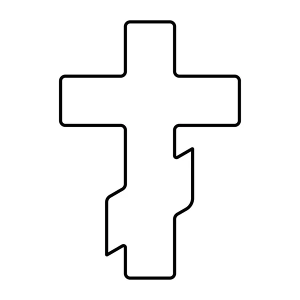Ορθόδοξη Εκκλησία Εικονίδιο Λευκό Φόντο Διανυσματική Απεικόνιση — Διανυσματικό Αρχείο