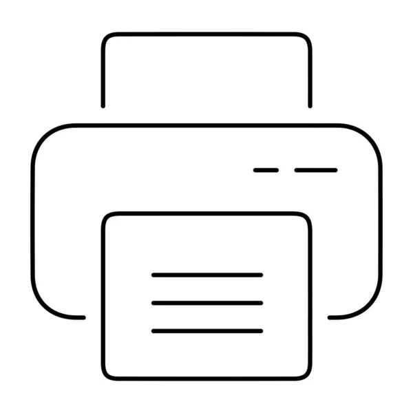 Druckersymbol Auf Weißem Hintergrund Drucken Vektorillustration — Stockvektor