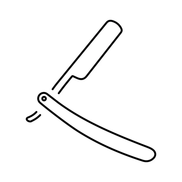 Rasiermesser Symbol Auf Weißem Hintergrund Vektorillustration — Stockvektor