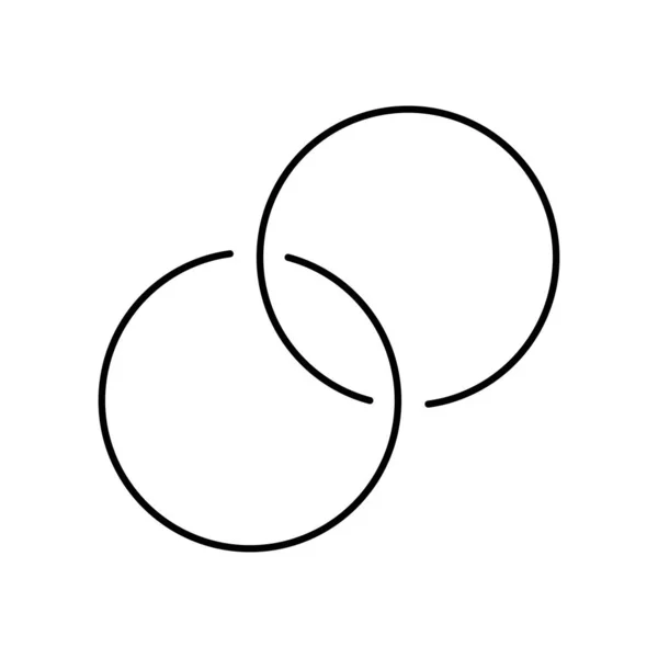 白色背景上的环状图标 矢量插图 — 图库矢量图片
