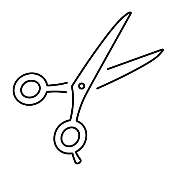 Значок Ножиці Ізольовані Білому Тлі Векторні Ілюстрації — стоковий вектор