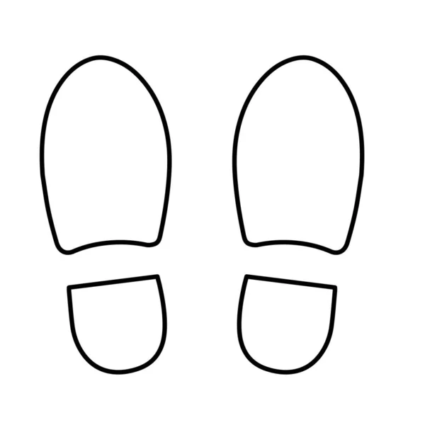 Иконка Обуви Белом Фоне Векторная Иллюстрация — стоковый вектор