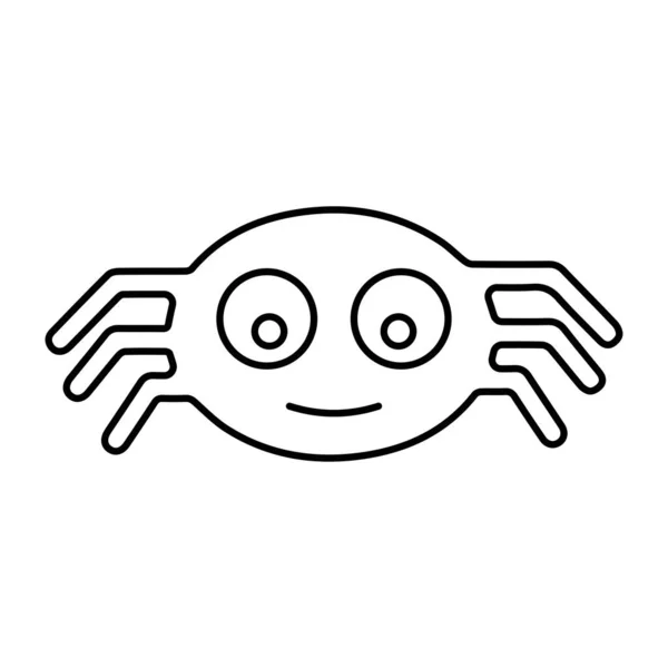 Значок Павука Ізольовано Білому Тлі Векторні Ілюстрації — стоковий вектор