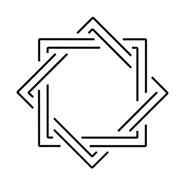 Значок Звезда Лакшми Белом Фоне Векторная Иллюстрация — стоковый вектор