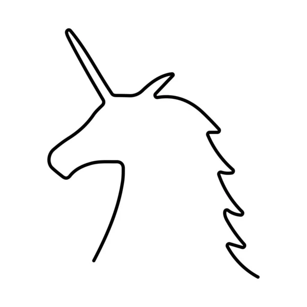 stock vector unicorn horse icon on white background, vector illustration.