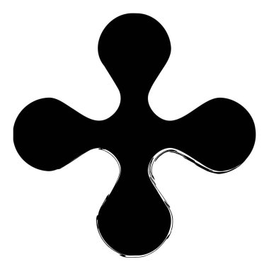 beyaz arkaplanda izole edilmiş tabono fırçası, vektör illüstrasyonu.