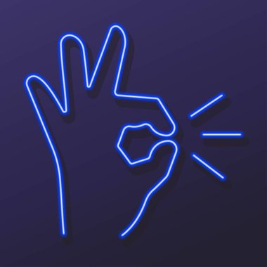 En iyi seçim neon işareti, modern parlayan pankart tasarımı.