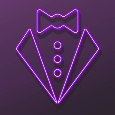 Uşak servisi neon ışığı, modern parlayan pankart tasarımı.