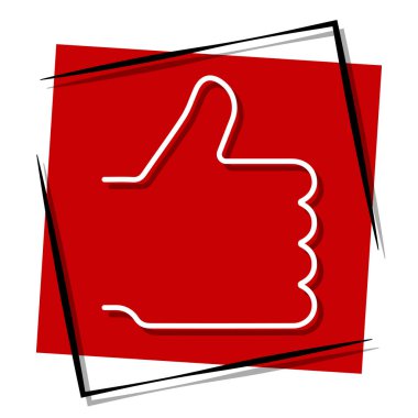 Çerçevedeki en iyi kırmızı pankart. Vektör illüstrasyonu.