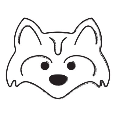 Beyaz arka planda kokarca fırça darbeleri. Vektör illüstrasyonu.