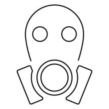 Solunum simgesi beyaz arkaplanda izole edildi. Vektör illüstrasyonu.