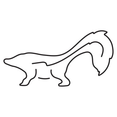 Beyaz arkaplanda izole edilmiş kokarca simgesi, vektör illüstrasyonu.