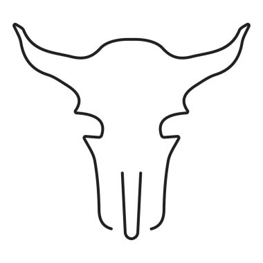 Beyaz arkaplanda izole edilmiş kovboy simgesi, vektör illüstrasyonu.