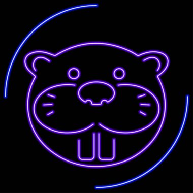 Kunduz neon ışığı, modern parlayan pankart tasarımı, renkli modern tasarım trendi. Vektör illüstrasyonu.