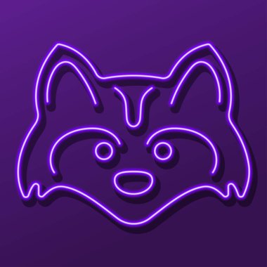 Kokarca neon işareti, modern parlayan pankart tasarımı, renkli modern tasarım trendi. Vektör illüstrasyonu.