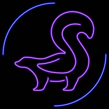 Kokarca neon işareti, modern parlayan pankart tasarımı, renkli modern tasarım trendi. Vektör illüstrasyonu.