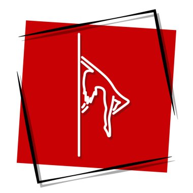 Striptizci kırmızı pankart. Vektör illüstrasyonu.