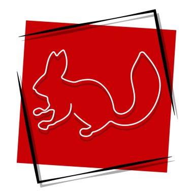 Sincap kırmızısı pankart. Vektör illüstrasyonu.