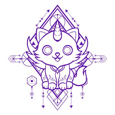 Design Print 2 için Şirin Kedi Çizimi E-spor logosu ve daha fazlası için kullanılabilir