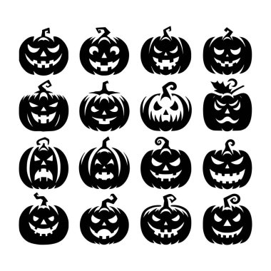 Çok yönlü bir balkon balkabağı silueti. Parti davetiyeleri, dijital dekorasyonlar, giyim ve mevsimlik tasarımlar için ideal