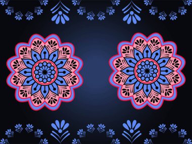 Rahatlama ve Meditasyon Vektörü Renklendirme Kitabı için Mandalas