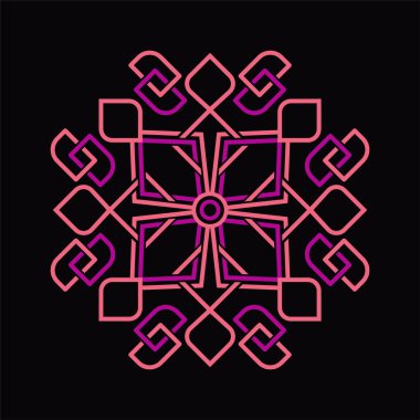 Yetişkinler için Dikdörtgen Mandala Renklendirme Kitabı  