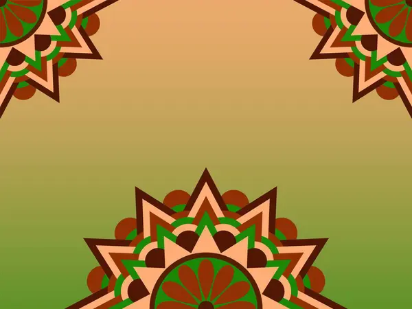 Floral Rezumat Artistic Fundal Mandala — Vector de stoc