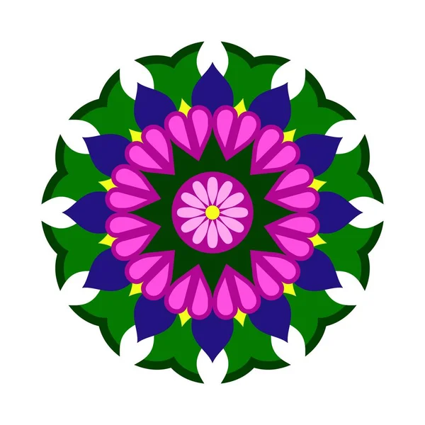 Résumé Floral Mandala Design Colorinng Book — Image vectorielle