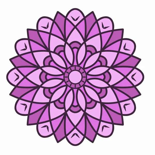 Mandalas Fantastiques Pour Relaxation Méditation Livre Colorier — Image vectorielle
