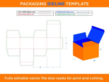 2.82 Oz Kavanoz Mum Kutusu Bakım Paketi Vektör Diline Şablonu