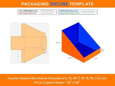 Özel Sayaç Ekran Diline Şablonu L 5xW 7xH1 5xH2 1,5 inç