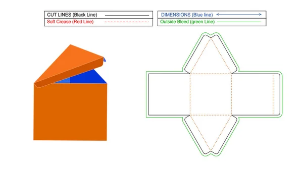 삼각형 상자와 삼각형 삼각형 벡터의 이라인 템플릿 가능하고 — 스톡 벡터