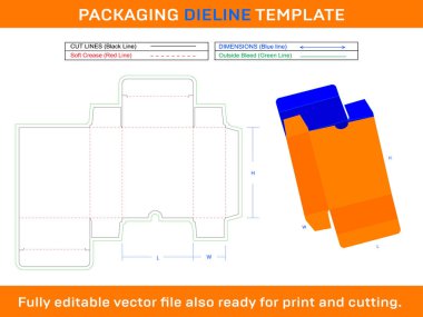 Shop Box Dieline Şablonu