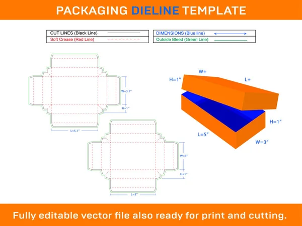 Paketleme Kutusu, Dikdörtgen Kutusu, Ayakkabı Kutusu, Diline Şablonu
