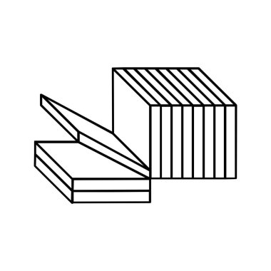 Ekmek Düzenlenebilir ve Yeniden Boyutlandırılabilir Vektör Simgesi