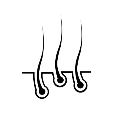 Sadece Saç Düzenlenebilir ve Yeniden Boyutlandırılabilir Vektör Simgesi