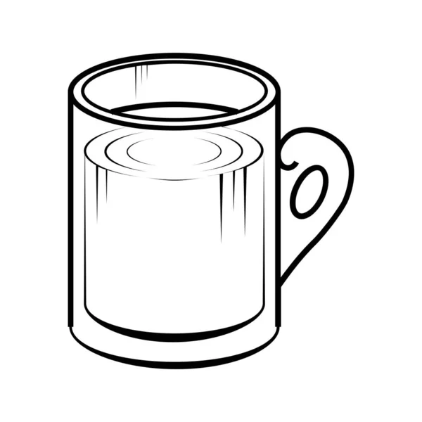 Kávé Szerkeszthető Átméretezhető Vektor Ikon — Stock Vector
