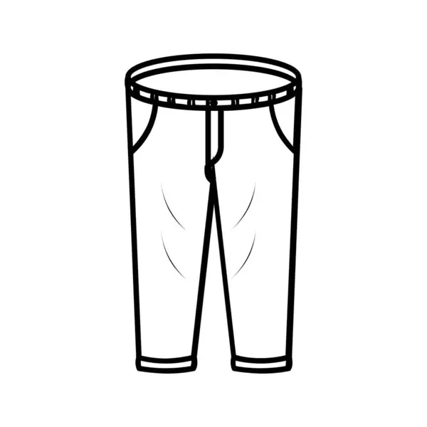 Dress Pants Зміна Зміна Розміру Піктограми Вектора — стоковий вектор