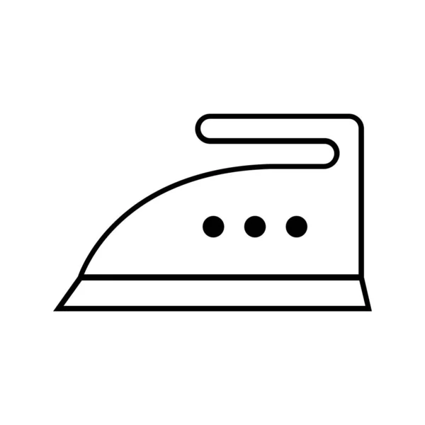 Ironing High Heat Editable Resizeable Vector Icon — Stock Vector