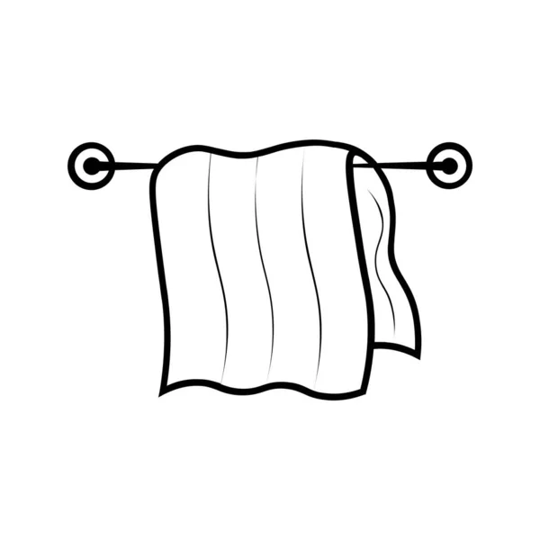 Towel Editierbares Und Widerstandsfähiges Vektorsymbol — Stockvektor