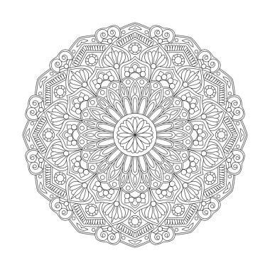  Kdp içeriği için Yetişkin Zen Harmony boyama kitabı mandala sayfası.