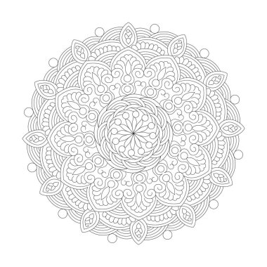 Blisful Blooms kdp kitap içi için boyama kitabı mandala sayfasını döndürür.