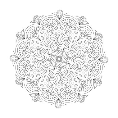 Kozmik tuvaller kdp kitap içi için boyama kitabı mandala sayfasını döndürür.