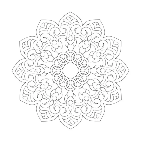 kdp içeriği için Kelt Geometrik Glee boyama kitabı mandala sayfası.