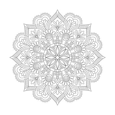 Kdp içeriği için yetişkin ruhani desenler mandala boyama kitabı sayfası