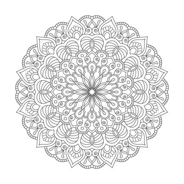 Harmony Wheels, kdp kitap içi için yetişkin mandala boyama kitabı sayfası