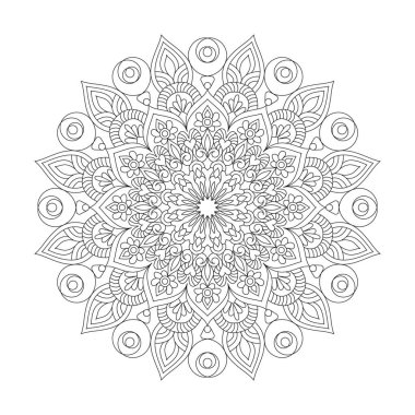 Mandala iç huzur yetişkin boyama kitap sayfası kdp kitap iç için