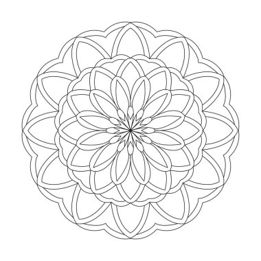  Kdp içeriği için çocuklar Yörünge Mandala boyama kitabı sayfası