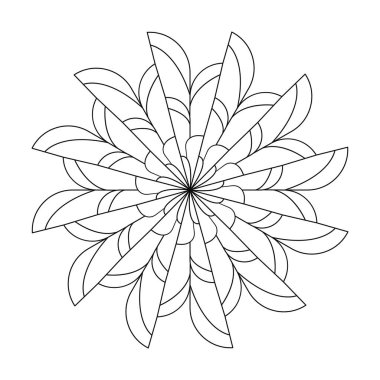 kdp kitap içleri için Mandala Uyumlu Renkler boyama kitabı sayfası